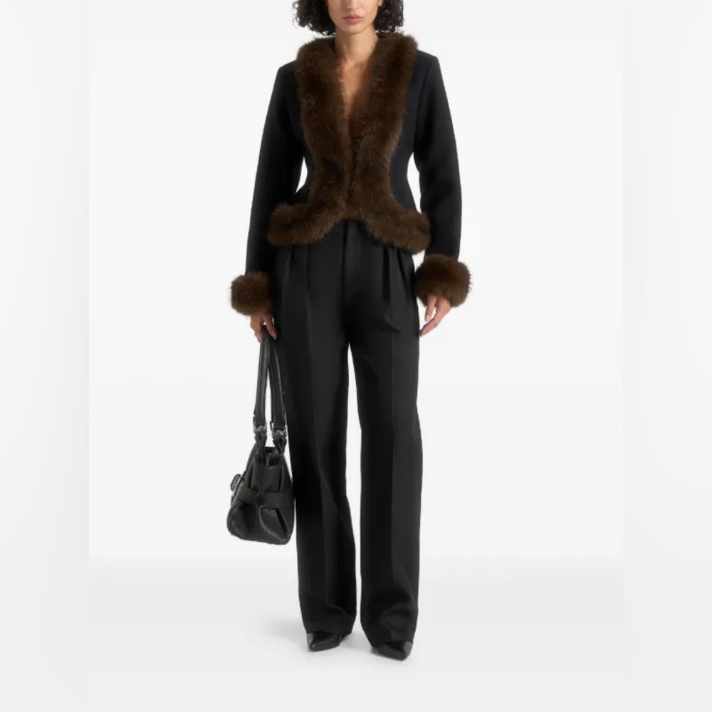 Maniere De Voir sold out fur lined jacket